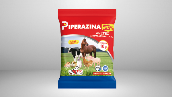 PIPERAZINA 53% polvo soluble  de 100 gr