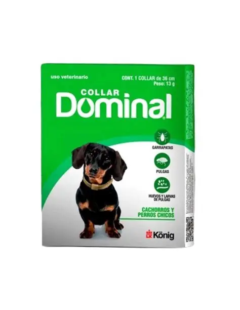 Collar dominal de 36 cm peso 13 g para cachorros y perros chicos
