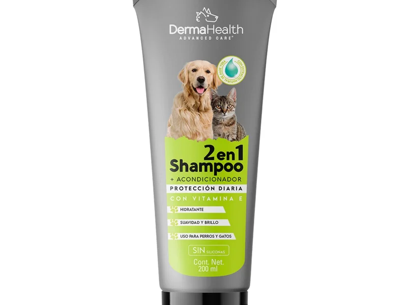 Shampoo mas acondicionador 2 en 1 dermahealth de  200 ml