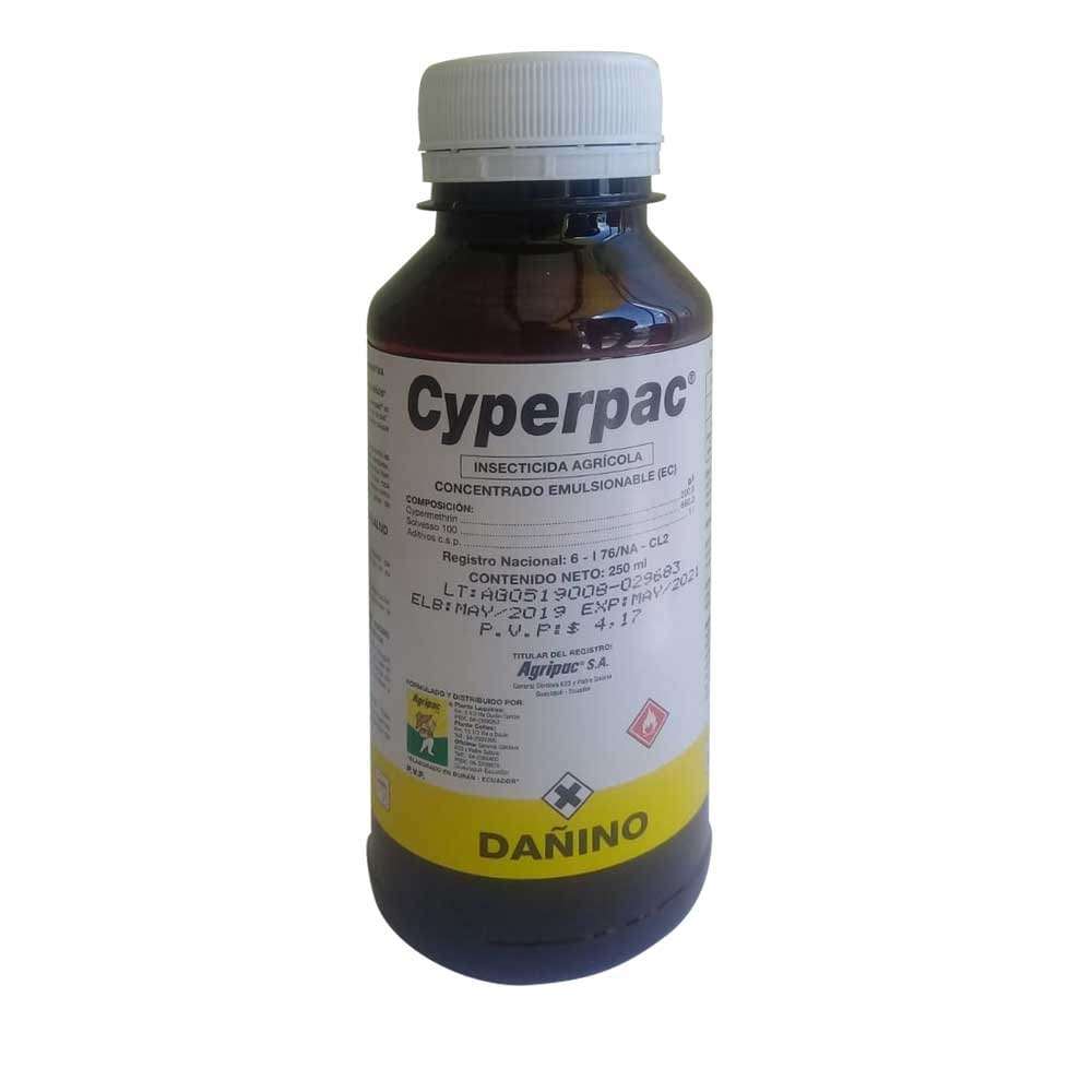 Insecticida agricola cyperpac de 250 ml  concenrado emulsionable