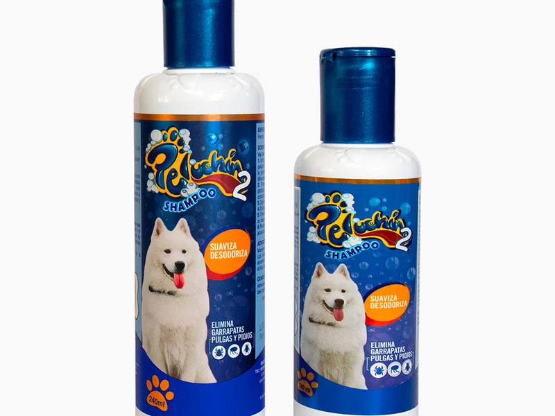 Shampoo peluchin 2  Antiparacitario externo para perros de 240 ml
