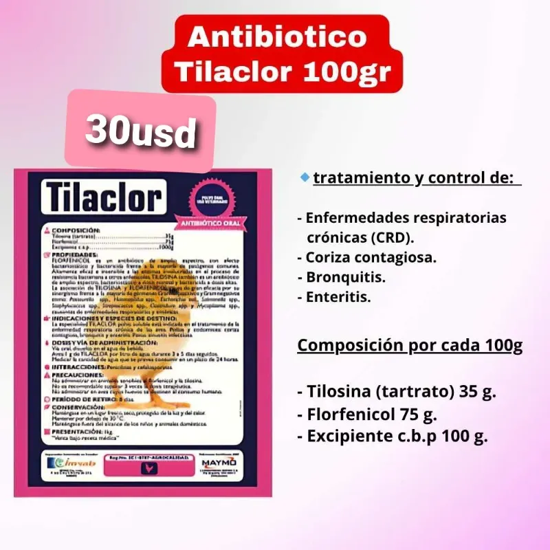 Tilaclor polvo oral de 100 gr