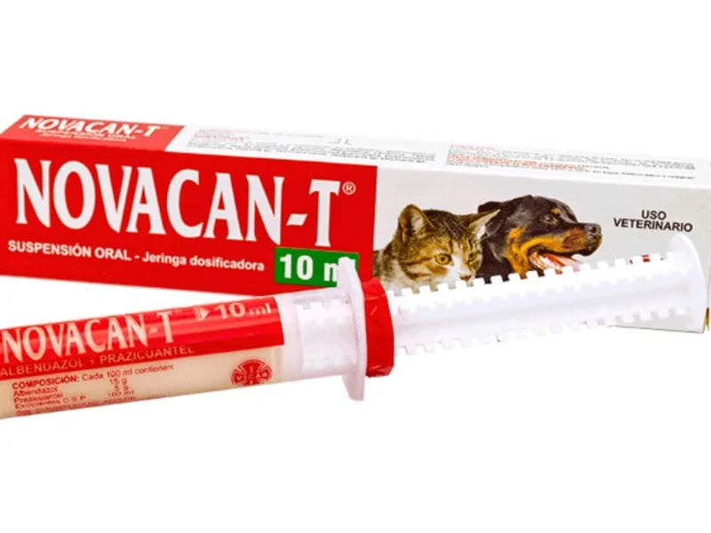 Desparacitante antihelminico suspensión oral novacan-t de 10 ml