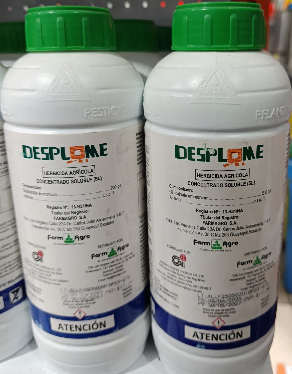 Herbicida agricola desplome de 1 litro  marca farm agro
