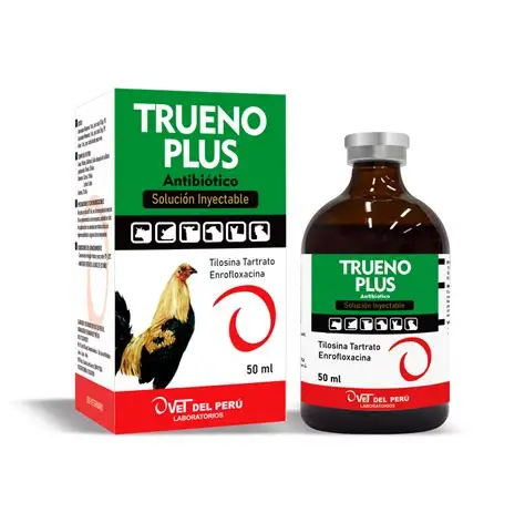 Antibiótico solución inyectable trueno plus frasco de 20 ml 2