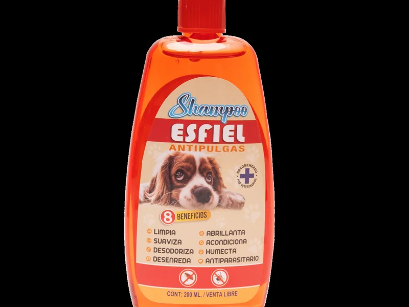 Shampoo esfiel antipulgas con manzanilla canino de 400 ml
