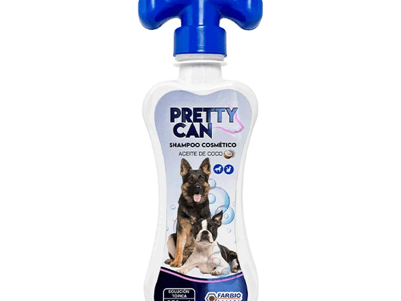 Shampoo cosmetico para perros  de 250 ml pretty can