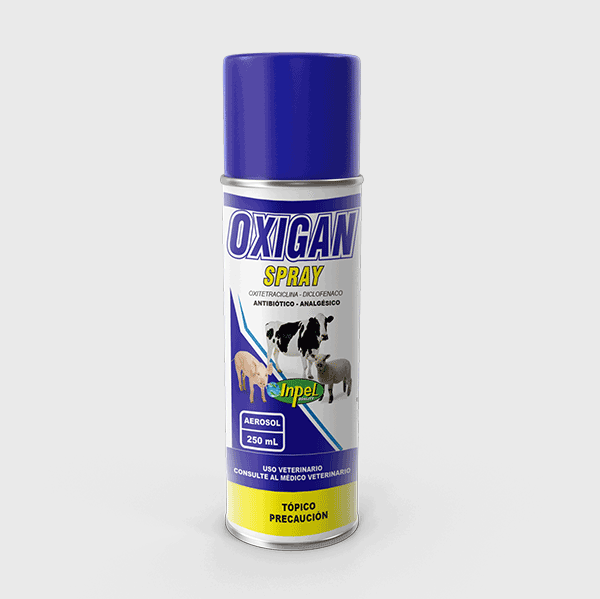 Antibiotico analgesico oxigan spray uso topico de 250 ml