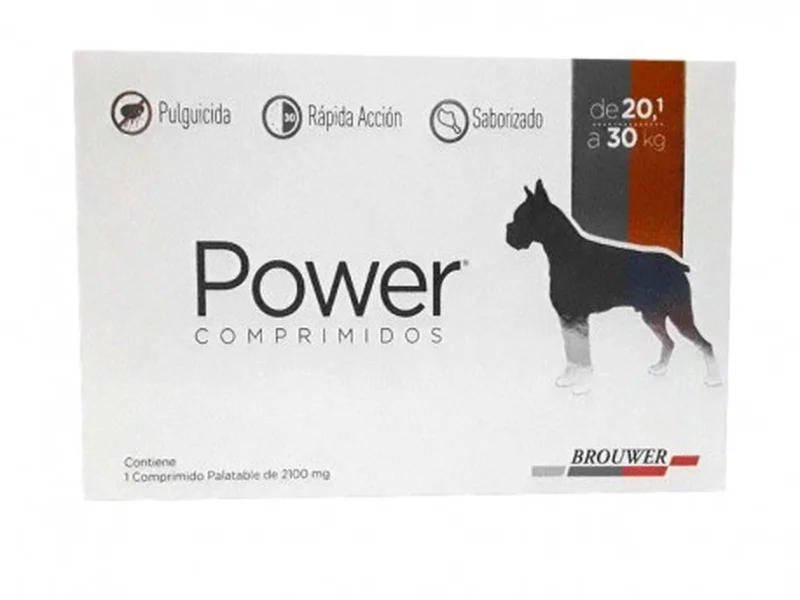 Pulguicida power comprimidos de 20,1 a 30 kg