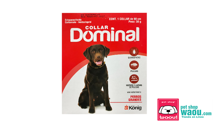 COLLAR DOMINAL 3 MESES DURACIÓN 60 CM LARGO PERROS 15 a 40KG