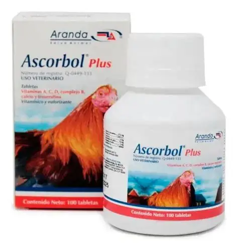 Vitaminas ascorbol plus tabletas de 100 unidades marca aranda 2