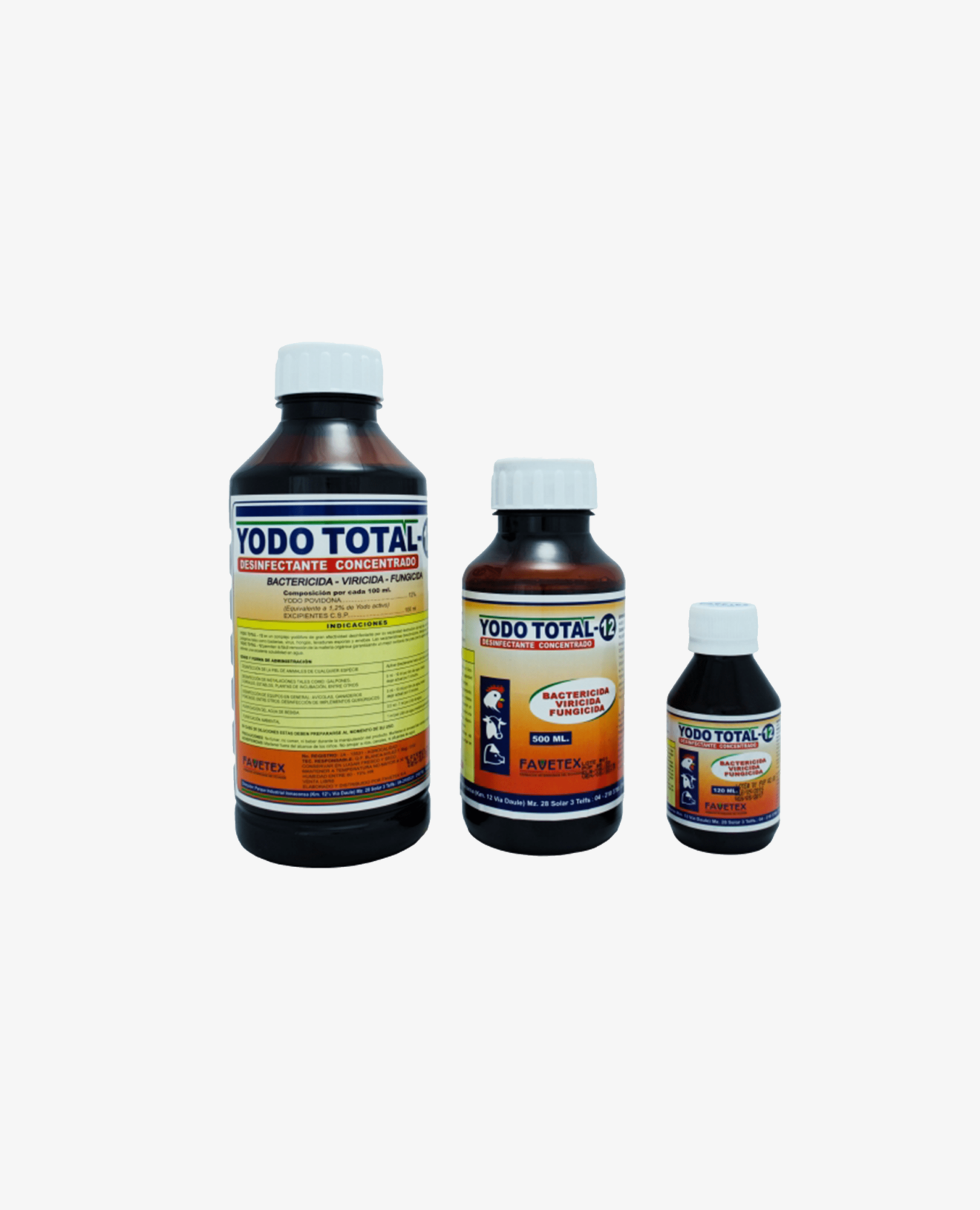 Yodo total - 12  de 1 litro marca de favetex