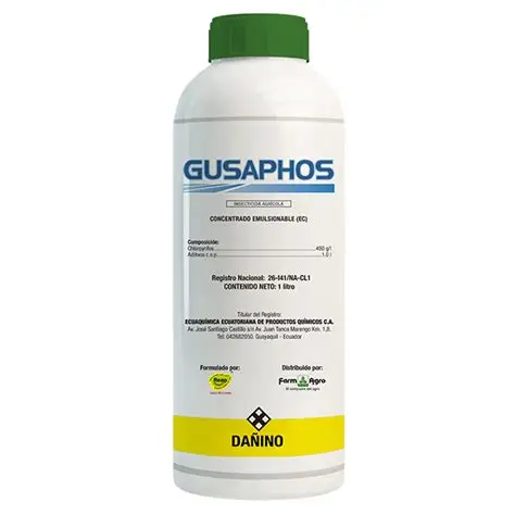 Insecticida agricola gusaphos de 1 litro concenrado emulsionable E.C