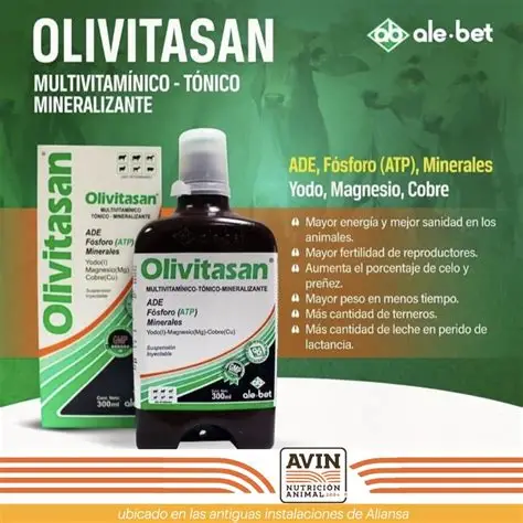 Vitaminico olivitasan  suspensión  inyectable frasco de 300ml