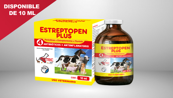 Estreptopen Plus 4  inyectable 10 ml 2