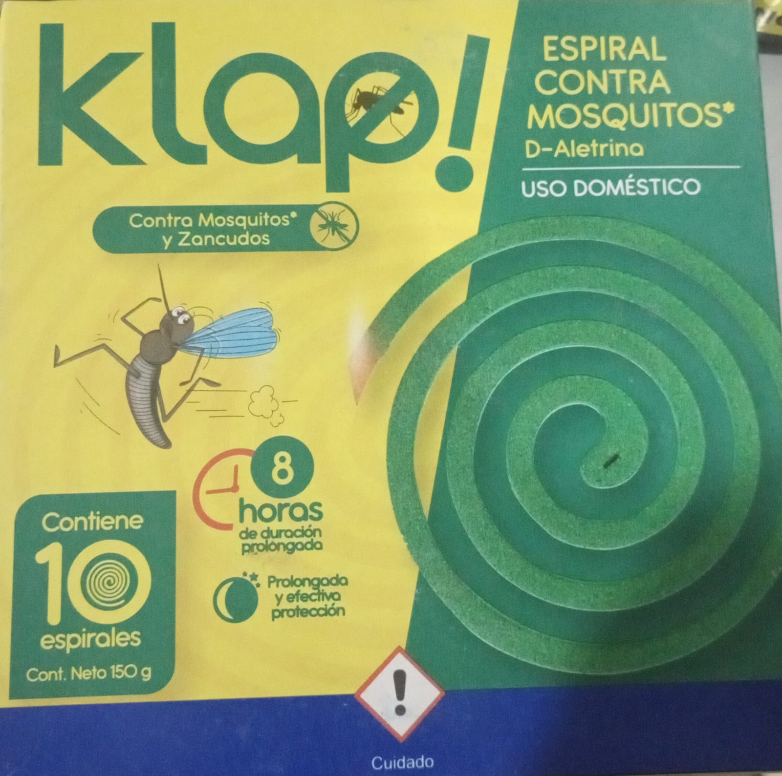Klap! espiral contra mosquitos de 10 und.