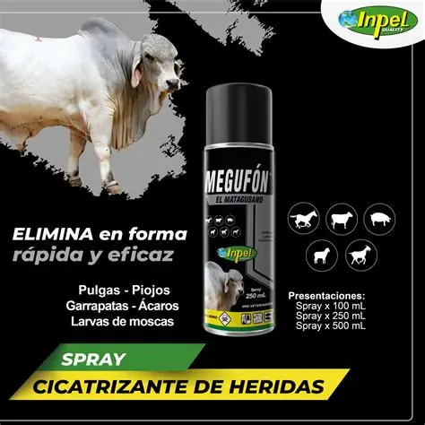 Matagusanos spray megufon marca inpel de 500ml