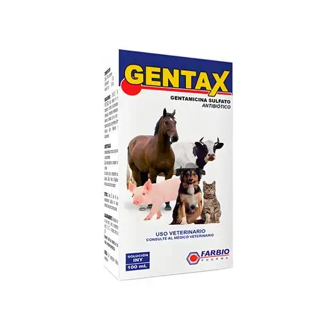 Antibiotico gentax frasco de solucion inyectable de 50 ml