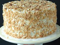 Pastel de vainilla con coco