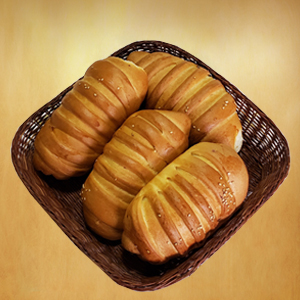 Pan en forma de gusano