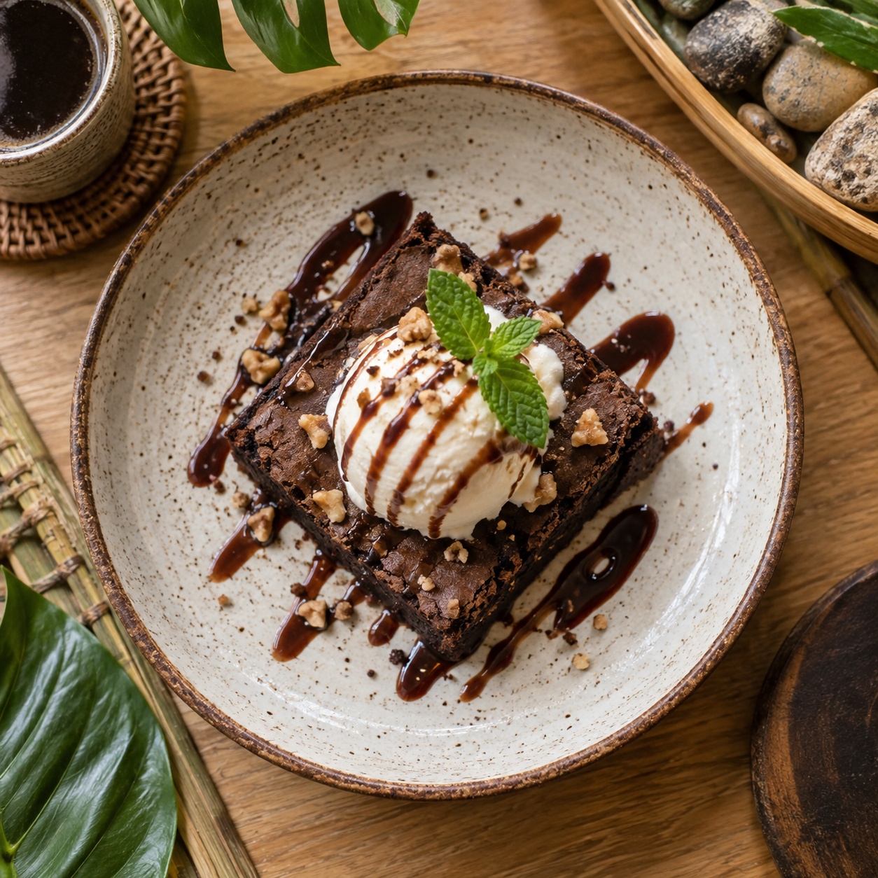 Brownie con Helado