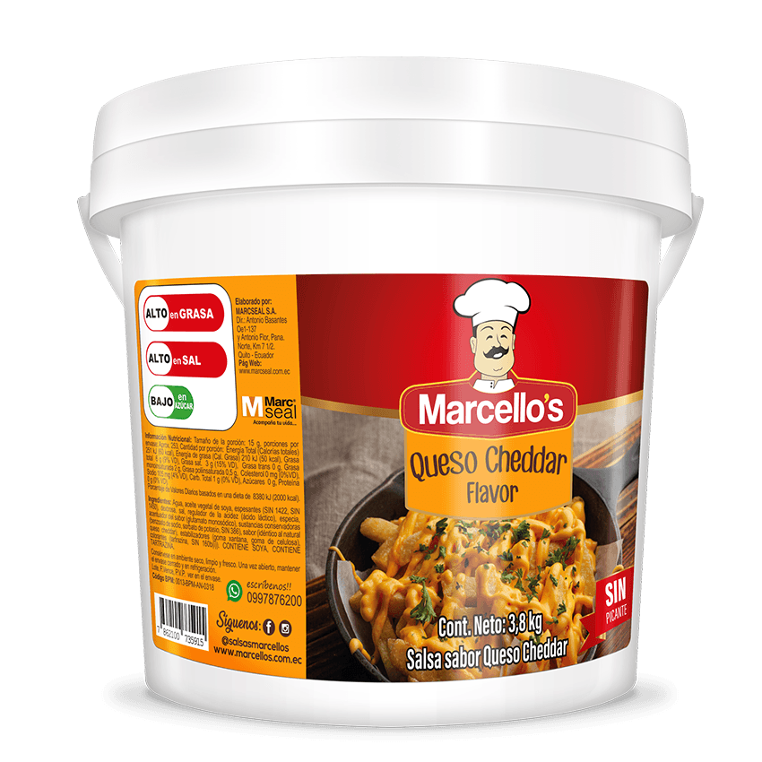 SALSA DE QUESO BALDE 3,8 KG NACIONAL