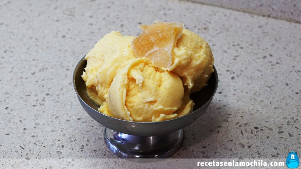 Helado de chonta